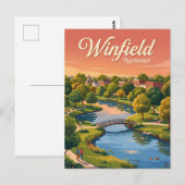 Winfield, Kansas Briefkaart (Voorkant / Achterkant)