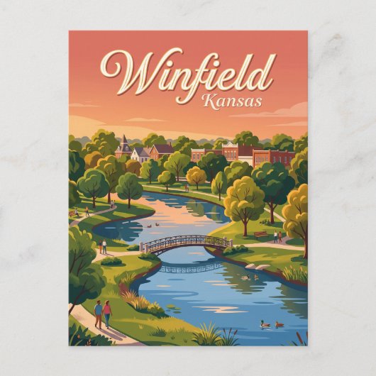 Winfield, Kansas Briefkaart (Voorkant)