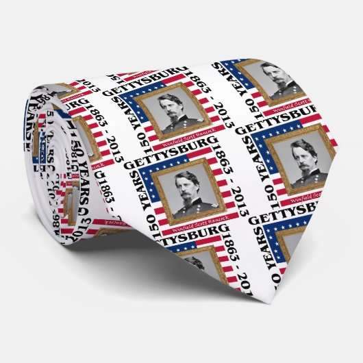 Winfield Scott Hancock - 150th Gettysburg Stropdas (Opgerold)