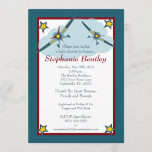 Wing 5x7 Vliegtuiguitnodiging Kaart