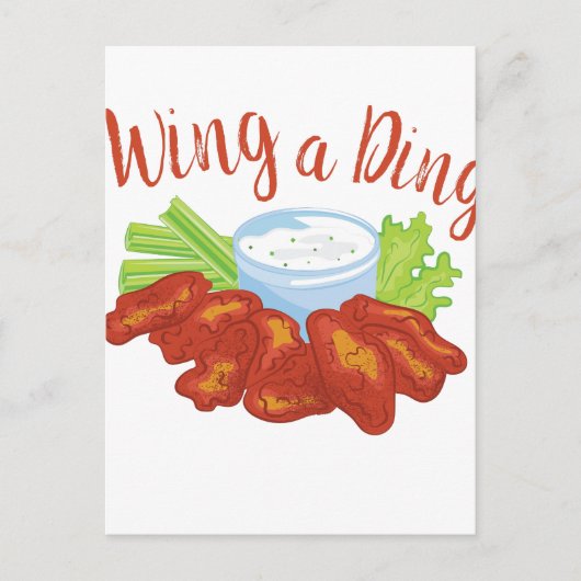 Wing A Ding Briefkaart (Voorkant)