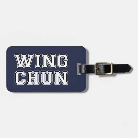 Wing Chun Bagagelabel (Voorkant horizontaal)