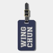 Wing Chun Bagagelabel (Voorkant verticaal)