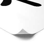 Wing Chun Biu Jee Chinese kalligrafie Poster (Hoek)