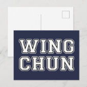 Wing Chun Briefkaart (Voorkant / Achterkant)