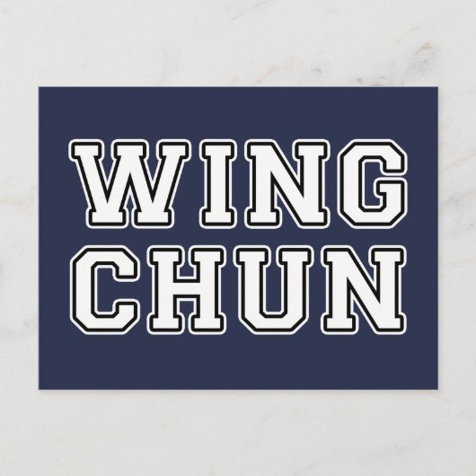 Wing Chun Briefkaart (Voorkant)