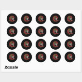 Wing Chun Chinese Mil Mil Karate Ronde Sticker (Vel)