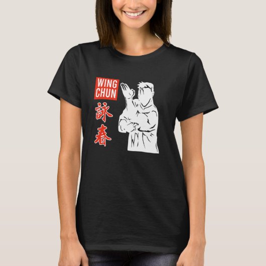 Wing Chun Chinese Shaolin Master China Wing Tsun T-shirt (Voorkant)