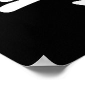 Wing Chun Chum Kiu White Chinese Calligrafie Poster (Hoek)