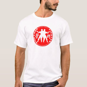 Wing Chun Fighter Emblem (Ip Man Linage) Red T-shirt