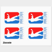 Wing Chun Fighter - Ip Man Linage Rechthoekige Sticker (Vel)