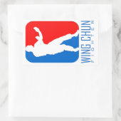 Wing Chun Fighter - Ip Man Linage Rechthoekige Sticker (Tas)