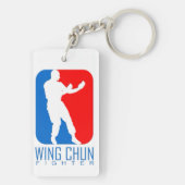 Wing Chun Fighter - IP Man Linage Sleutelhanger (achterkant)
