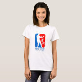 Wing Chun Fighter (rood blauw) IP Man Linage T-shirt (Voorkant volledig)