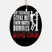 Wing Chun Holzpuppe Haufen Dummies Martial Arts Keramisch Ornament (Rechts)
