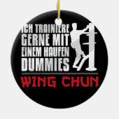 Wing Chun Holzpuppe Haufen Dummies Martial Arts Keramisch Ornament (Achterkant)