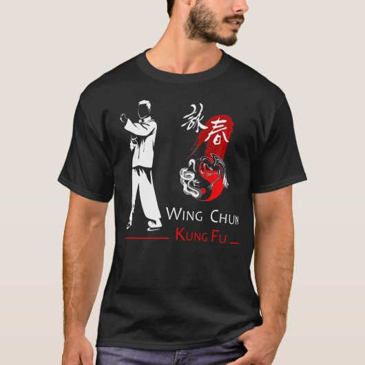 Wing Chun Kung Fu Dragon Spirit T-Shirt (Voorkant)