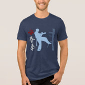 Wing Chun Kung Fu Tri-Blend Shirt (Voorkant)