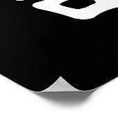 Wing Chun Kung Fu White Chinese Calligrafie Poster (Hoek)