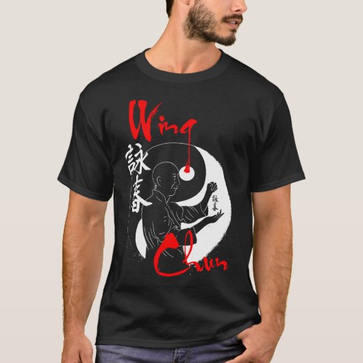 Wing Chun Kung Fu Yin Yang Sifu T-Shirt (Voorkant)