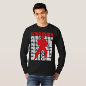 Wing Chun Long Hoeve T Shirt (Voorkant volledig)