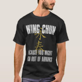 Wing Chun, no arrows T-shirt (Voorkant)