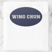 Wing Chun Ovale Sticker (Tas)
