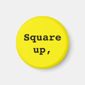 Wing Chun Practice Reminder (2 van 3) Geel Magnet (Voorkant)