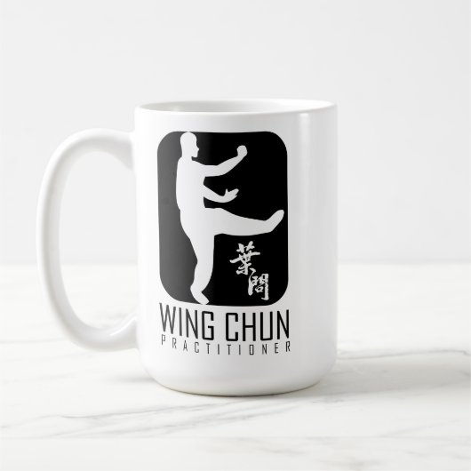 Wing Chun Practitioner "Ip Man Style" Koffiemok (Links)