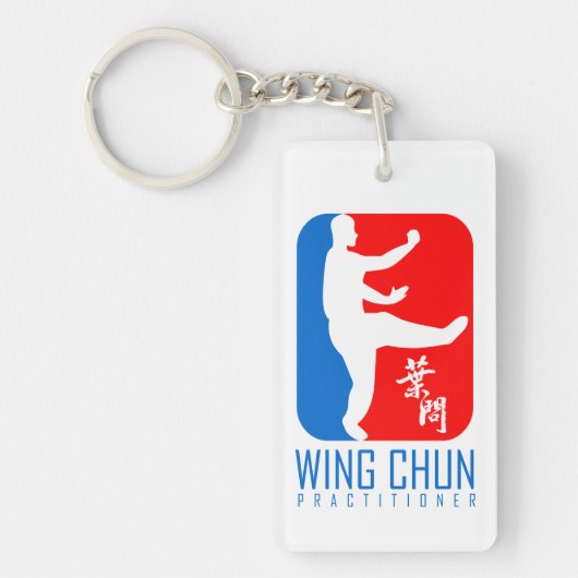 Wing Chun Practitioner "Ip Man Style" Sleutelhanger (Voorkant)