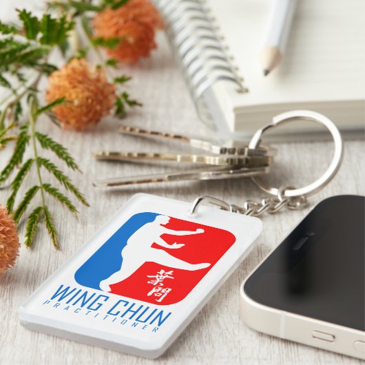 Wing Chun Practitioner "Ip Man Style" Sleutelhanger (Voorkant Rechts)