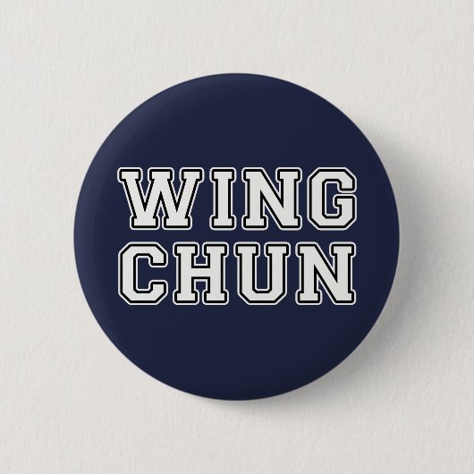 Wing Chun Ronde Button 5,7 Cm (Voorkant)