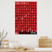 Wing Chun Siu Lim Tao Red Poster (Keuken)