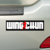 Wing Chun-systeem Bumpersticker (Op auto)