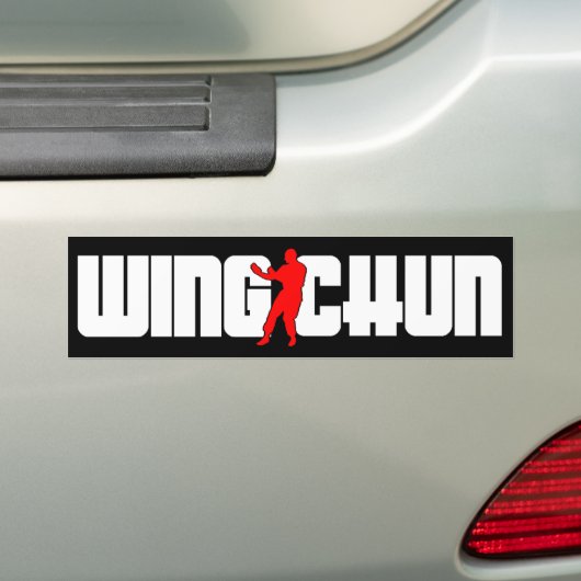 Wing Chun-systeem Bumpersticker (Op auto)