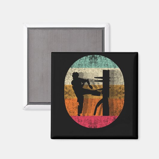  Wing Chun TShirt Martial Arts Magneet (Voorkant / Achterkant)