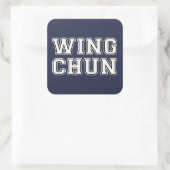 Wing Chun Vierkante Sticker (Tas)