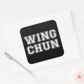 Wing Chun Vierkante Sticker (Envelop)
