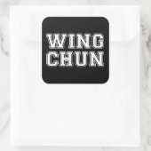 Wing Chun Vierkante Sticker (Tas)