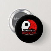Wing Chun Warrior Martial Arts Fighter Coach Train Ronde Button 5,7 Cm (Voorkant /achterkant)