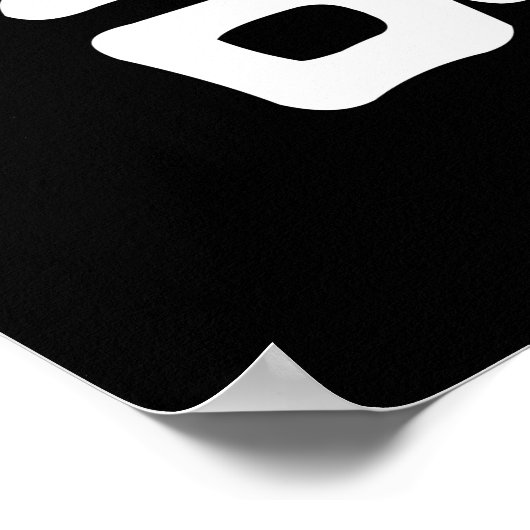 Wing Chun White Chinese kalligrafie Poster (Hoek)