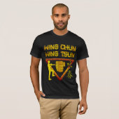 Wing Chun Wing Tsun Triangle Logo T-shirt (Voorkant volledig)