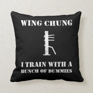 Wing Chun wooden dummy trainer grappig gezegde des Kussen