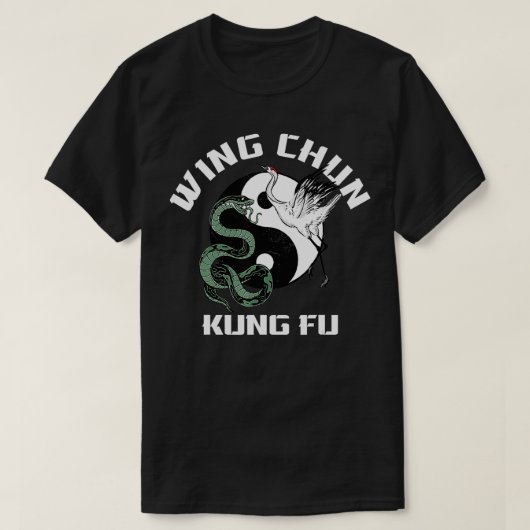 Wing Chun Yin Yang Crane Snake T-shirt (Design voorkant)