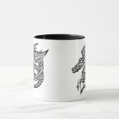 Wing Dragon 11 oz Ringer Mok (Midden)
