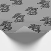 Wing Dragon Glossy Wrapping Papier (Hoek)