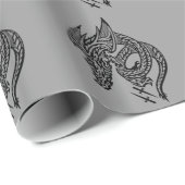 Wing Dragon Glossy Wrapping Papier (Rol Hoek)