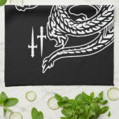 Wing Dragon Keuken Handdoeken (Gevouwen)