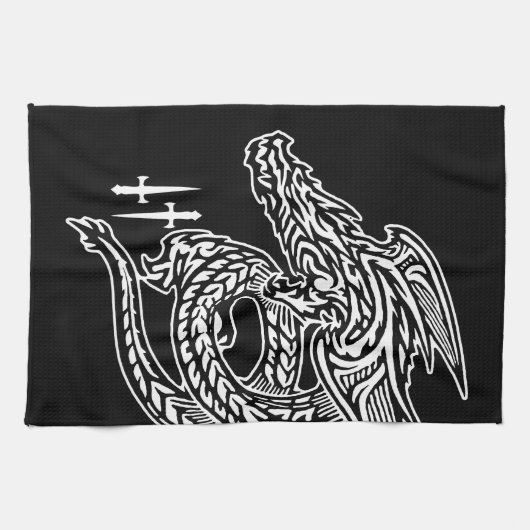 Wing Dragon Keuken Handdoeken (Horizontaal)