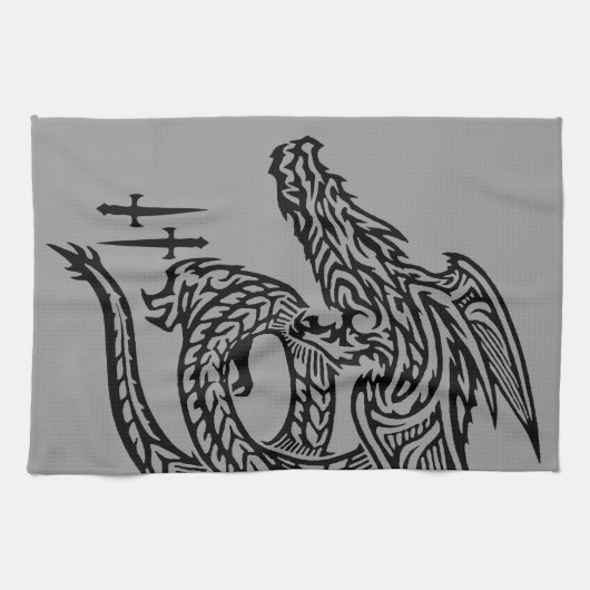 Wing Dragon Keuken Handdoeken (Horizontaal)